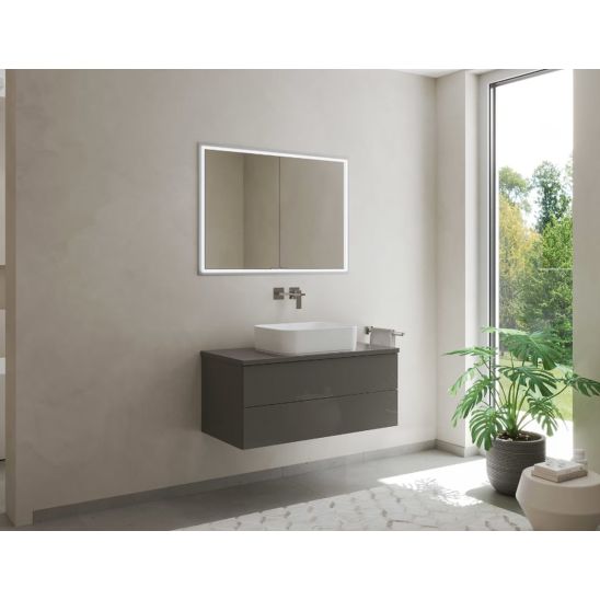 Set armoire Kronenbach Cube 2.0 KB100204CR, cadre pour installation de miroir encastré Kronenbach Cube 2.0 NU1000029NU