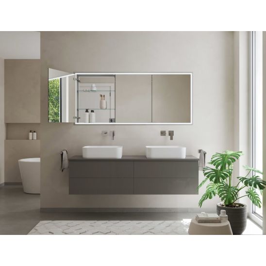 Set armoire Kronenbach Cube 2.0 KB100212CR, cadre pour installation de miroir encastré Kronenbach Cube 2.0 NU1000032NU