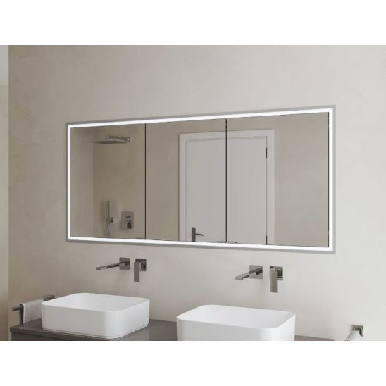 Set armoire Kronenbach Cube 2.0 KB100212CR, cadre pour installation de miroir encastré Kronenbach Cube 2.0 NU1000032NU