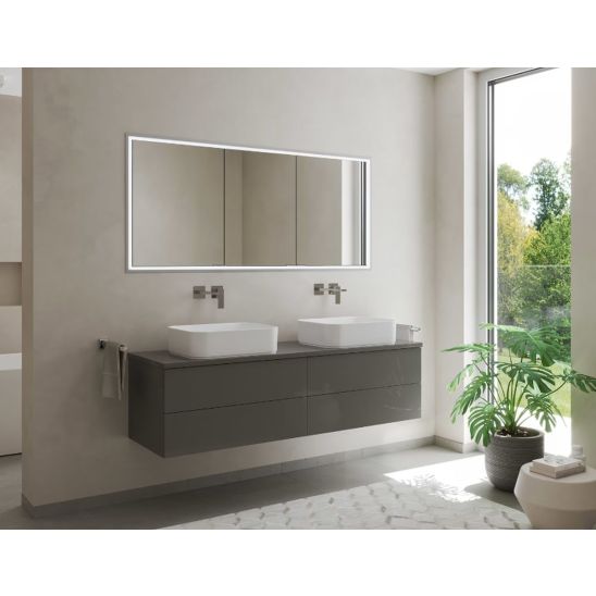 Set armoire Kronenbach Cube 2.0 KB100212CR, cadre pour installation de miroir encastré Kronenbach Cube 2.0 NU1000032NU
