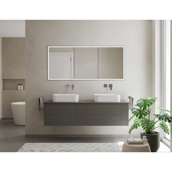 Set armoire Kronenbach Cube 2.0 KB100212CR, cadre pour installation de miroir encastré Kronenbach Cube 2.0 NU1000032NU