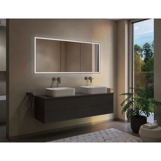 Set armoire Kronenbach Cube 2.0 KB100212CR, cadre pour installation de miroir encastré Kronenbach Cube 2.0 NU1000032NU