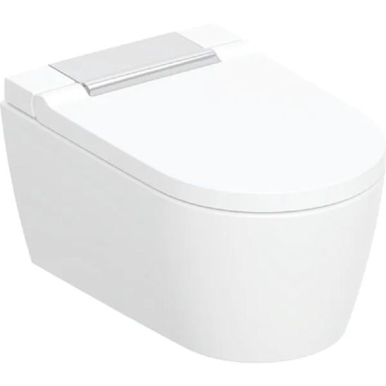 Set toilette lavante Geberit AquaClean Sela 146.220.21.1, châssis encastré Geberit Duofix 111.320.00.6