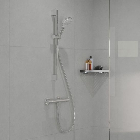 Set mitigeur de douche Hansgrohe Vernis Blend 71640000, mitigeur de lavabo Hansgrohe Vernis Blend 71580000, 26279000