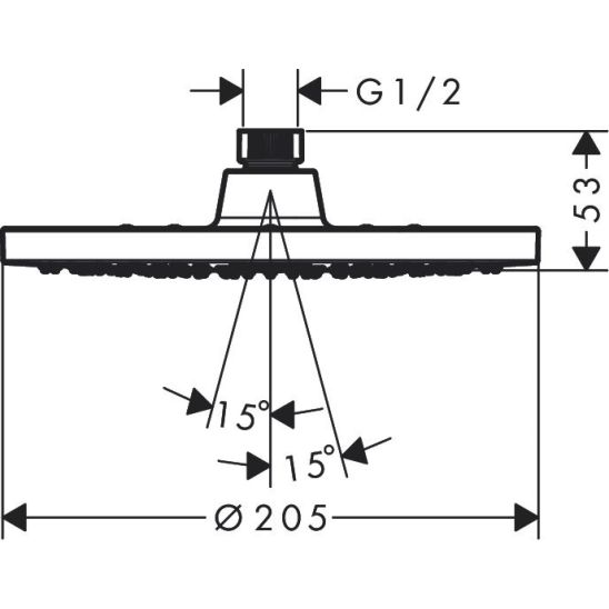Set douche à effet de pluie Hansgrohe Vernis Blend 26277000, mitigeur bain-douche Hansgrohe Vernis Blend 71466000, 01800180, 27809000, 26278000, 26453000