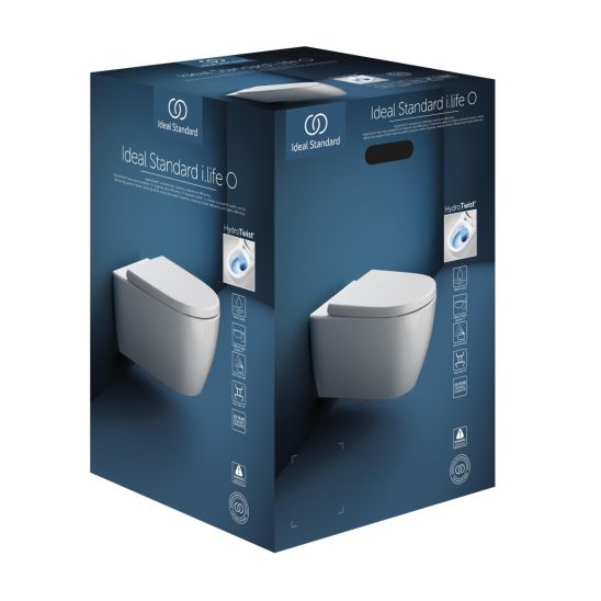 Set ensemble Combi-Pack avec abattant Ideal Standard i.Life O T572501, châssis encastré Ideal Standard Prosys R020467, R0121A6