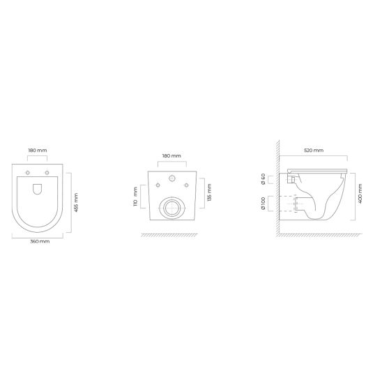 Set cuvette de WC Oltens Hamnes 42552000, abattant de WC Oltens Hamnes 45100000