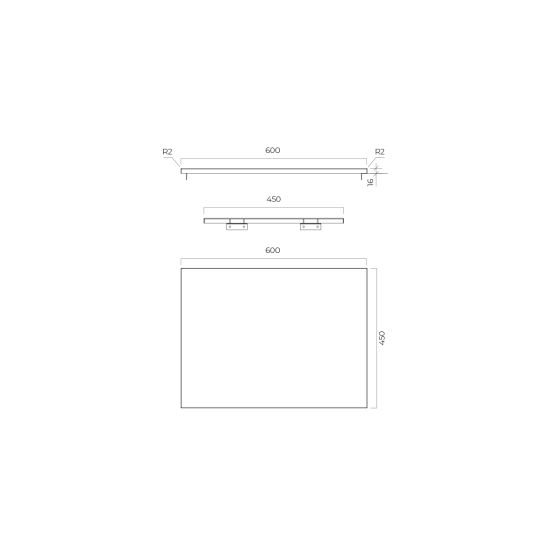 Set armoire Oltens Lun 60032300, plan de travail suspendu Oltens Lun 63024000