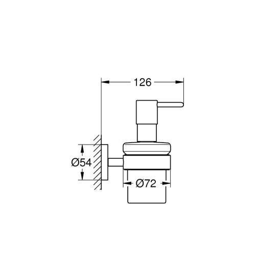 Set distributeur de savon Grohe Start 41195DL0, colle Grohe QuickGlue 41127000