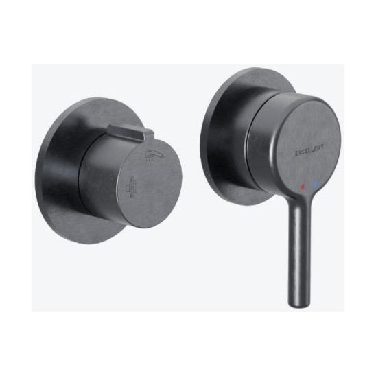 Set mitigeur bain-douche Excellent Pi AREX.1240.02AB, raccord de tuyau avec poignée Excellent Pi AREX.1241AB, AREX.3025AB, AREX.3140AB, AREX.SH.023AB