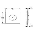 Set châssis encastré Grohe Rapid SL 38539001, bouton de chasse d'eau Grohe Skate 38506000