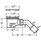 Set cabine de douche Ravak Blix 3B270C00Z1, receveur de douche semi-circulaire Ravak Ronda GPX2240132, 364786