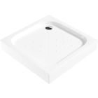Set cabine de douche Deante Funkia KYC_041K, receveur de douche carré Deante Corner KTC_041B, NHC_025C