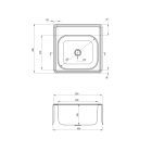 Set mitigeur de cuisine Deante Narcyz BDN_071M, évier en acier inoxydable Deante Techno ZMU_0100