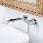 Set mitigeur de lavabo Grohe Essence New 19967001, élément encastré de mitigeur Grohe Eurostyle 23571000