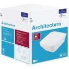 Set ensemble Combi-Pack avec abattant Villeroy & Boch Architectura 5685HR01, châssis encastré avec bouton et joint Oltens Triberg 58300100