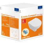 Set ensemble Combi-Pack avec abattant Villeroy & Boch O.Novo 5688HR01, châssis encastré avec bouton et joint Oltens Triberg 58300100