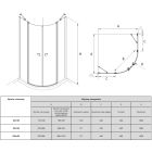 Set ensemble de douche Roca Victoria A5A9F18C00, cabine de douche Roca Capital AM4308012M, A276258000