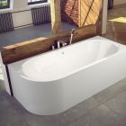 Set habillage de baignoire Besco Avita OAV-170-NSC, baignoire d’angle Besco Avita #WAV-170-NP