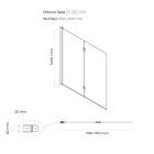 Set baignoire rectangulaire Oltens Langfoss 10003900, paroi de baignoire Oltens Sela 23202100