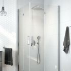 Set cabine de douche Oltens Byske 20001100, receveur de douche carré Oltens Superior 17002000