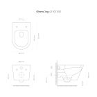 Set châssis encastré Grohe Rapid SL 38827000, cuvette de WC Oltens Jog 42501000, 45101000