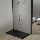 Set douche à effet de pluie Oltens Sondera 37003100, bras mural Oltens Lagan 39401100