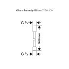 Set mitigeur de douche Oltens Molle 33000100, barre de douche Oltens Alling 37300100, 37101110, 37201100