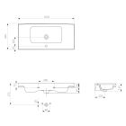 Cersanit Crea umywalka z szafką 100 cm zestaw meblowy biały S801-280