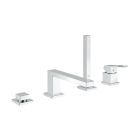 Set mitigeur bain-douche Grohe Eurocube 19897001, élément de montage sur baignoire Grohe Veris 29037000