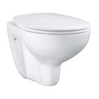 Set châssis encastré avec bouton de chasse d'eau Grohe Rapid SL 39448000, cuvette WC avec abattant à descente lente Grohe Bau Ceramic 39351000