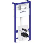 Set ensemble Combi-Pack avec abattant Villeroy & Boch O.Novo 5688HR01, châssis encastré avec bouton et joint Oltens Triberg 58300100