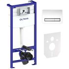 Set ensemble Combi-Pack avec abattant Villeroy & Boch O.Novo 5688HR01, châssis encastré avec bouton et joint Oltens Triberg 58300100
