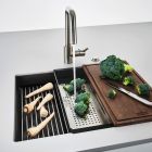 Set évier en granit Franke Kanon 125.0528.612, mitigeur de cuisine Franke Lina 115.0626.081
