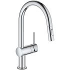 Set mitigeur de cuisine Grohe Minta 31358002, évier en granit Grohe K700 31654AP0