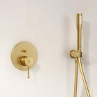 Set douche à effet de pluie avec bras Grohe Rainshower 26558GN0, mitigeur bain-douche Grohe Essence 24058GN1, 26574GN0, 26658GN0, 28362GL1