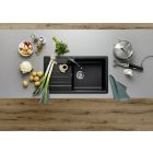 Set évier en granit Blanco Legra XL 6 S 523326, mitigeur de cuisine Oltens Litla 35204300