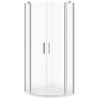 Set cabine de douche Cersanit Moduo S162-009, receveur de douche semi-circulaire Cersanit Tako S204-003