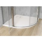 Set cabine de douche Cersanit Moduo S162-009, receveur de douche semi-circulaire Cersanit Tako S204-003