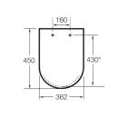 Set cuvette de WC Roca Meridian A34624LS00, châssis encastré Roca Duplo One A890070020, A8012A200B, A890195000, A890063000