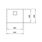 Set évier en acier inoxydable avec siphon Teka Flexlinea 115000024, mitigeur de cuisine Teka ICC 116030005