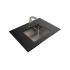 Set évier en acier inoxydable avec siphon Teka Flexlinea 115000024, mitigeur de cuisine Teka ICC 116030005