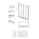 Set porte de douche Deante Kerria Plus KTSX043P