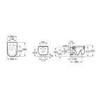 Set cuvette de WC Roca Beyond A3460B7620, châssis encastré Roca Duplo One A890070020, A801B8262B, A890189207, A890063000