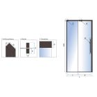 Set porte de douche Rea Rapid Slide REA-K6406, paroi de douche Rea Rapid REA-K6422
