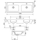 Cersanit Crea umywalka z szafką 120 cm zestaw meblowy biały S801-323