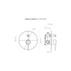 Set mitigeur bain-douche Oltens Molle 34100800, douche à effet de pluie Oltens Vindel 37000800, 39400800, 39304800, 37102800, 37200800