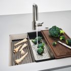 Set évier en granit Franke Kanon 125.0528.614, mitigeur de cuisine Franke Lina 115.0626.081