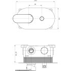 Set mitigeur bain-douche Cersanit Crea S951-322, ensemble de douche Cersanit Inverto S951-709, S951-557
