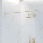 Set douche à effet de pluie Oltens Atran 37005800, bras mural Oltens Lagan 39401800